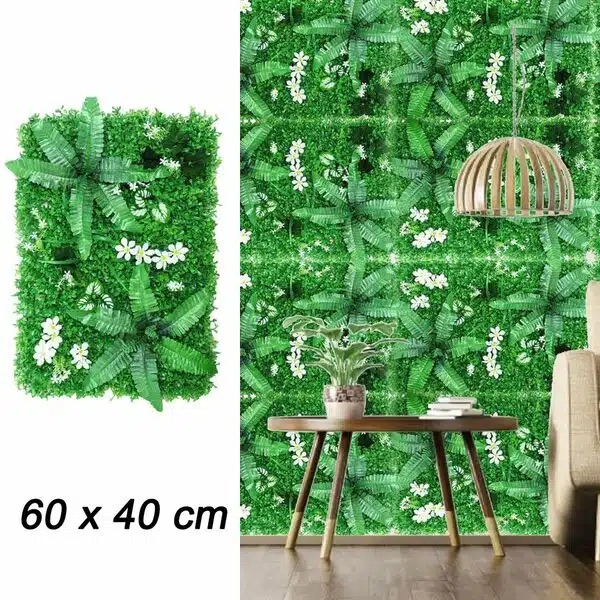 Συνθετικό Πάνελ με Σύνθεση Φυτών 60Χ40 για Διακόσμηση ή Επένδυση Τοίχου και Βεράντας Συνθετικό Πάνελ με Σύνθεση Φυτών 60Χ40 για Διακόσμηση ή Επένδυση Τοίχου και Βεράντας