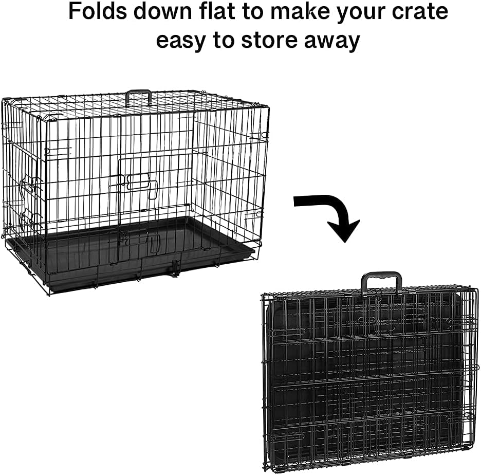 Συρμάτινο Κλουβί Σκύλου Nobleza 91 x 57 x 63.5 cm - Μαύρο Συρμάτινο Κλουβί Σκύλου Nobleza 91 x 57 x 63.5 cm - Μαύρο