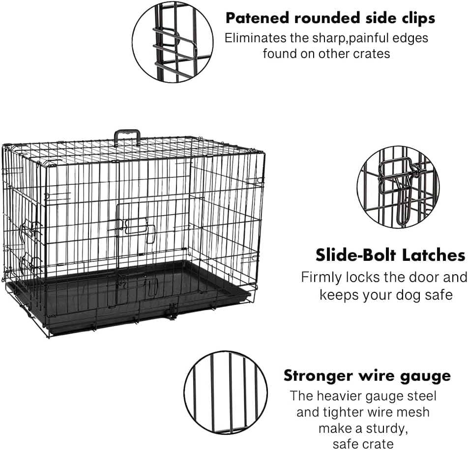 Συρμάτινο Κλουβί Σκύλου Nobleza 91 x 57 x 63.5 cm - Μαύρο Συρμάτινο Κλουβί Σκύλου Nobleza 91 x 57 x 63.5 cm - Μαύρο