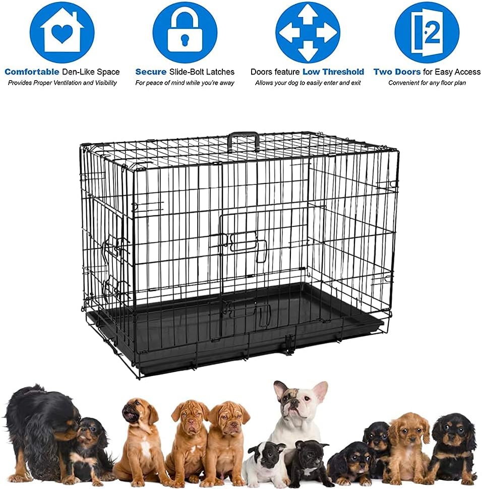 Συρμάτινο Κλουβί Σκύλου Nobleza 91 x 57 x 63.5 cm - Μαύρο Συρμάτινο Κλουβί Σκύλου Nobleza 91 x 57 x 63.5 cm - Μαύρο