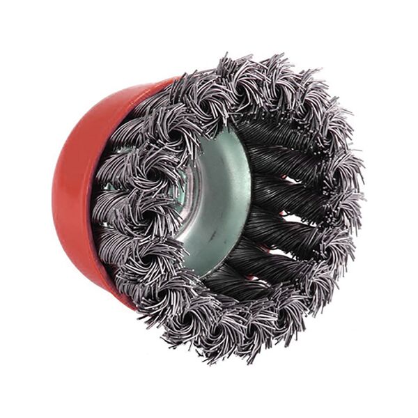 Συρματόβουρτσα Καμπάνα με 18 Κοτσίδες για Γωνιακό Τροχό ή Δράπανο Συρματόβουρτσα Καμπάνα με 18 Κοτσίδες για Γωνιακό Τροχό ή Δράπανο