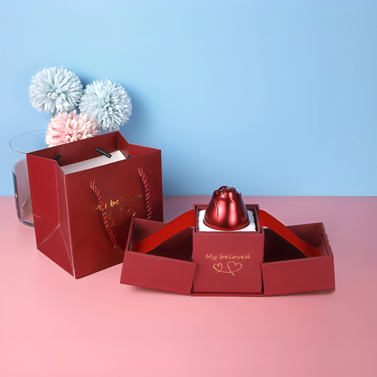 Συσκευασία Δώρου Έκπληξη με Κρυμμένο Τριαντάφυλλο - Valentine's Day Gift Box Συσκευασία Δώρου Έκπληξη με Κρυμμένο Τριαντάφυλλο - Valentine's Day Gift Box