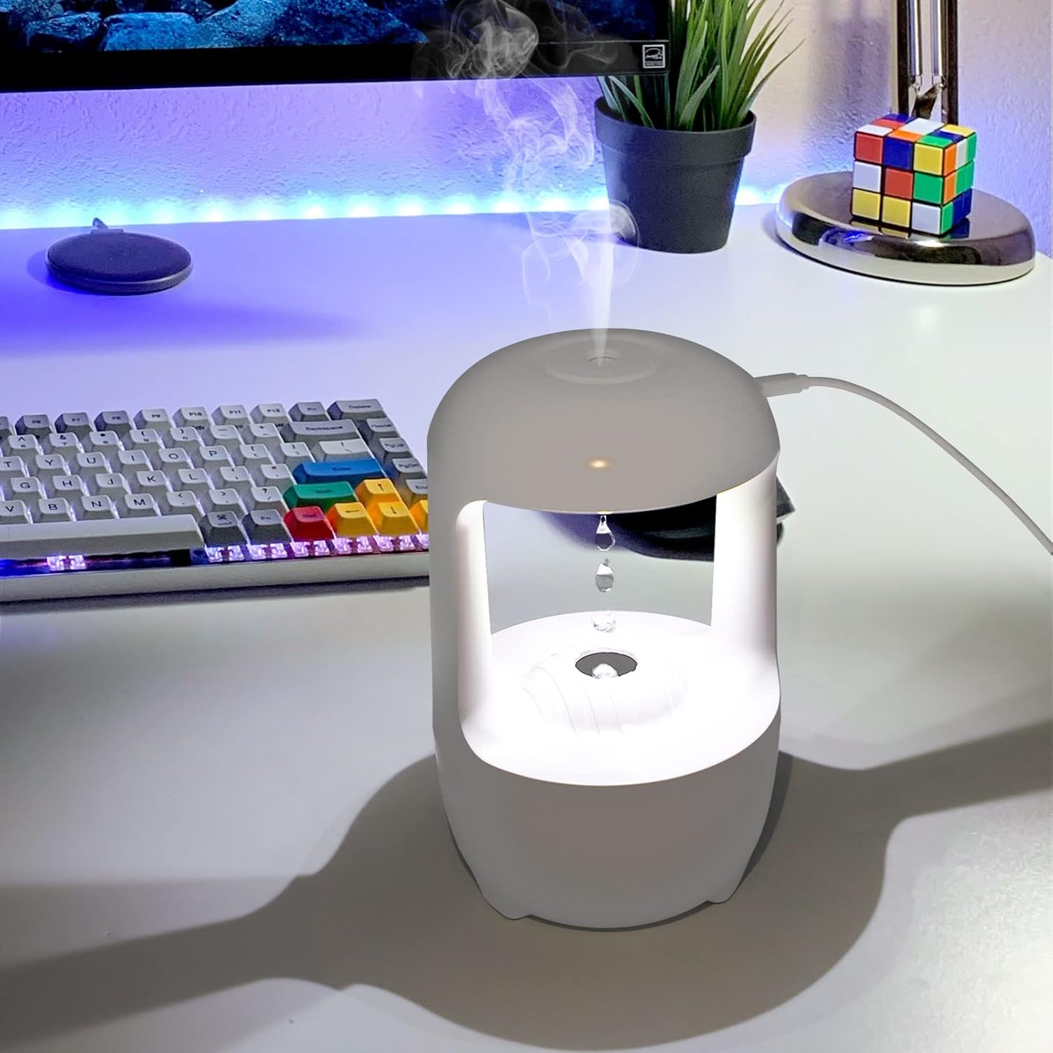 Συσκευή Αρωματοθεραπείας με Εφέ Τρεχούμενου Νερού - 500 mL Συσκευή Αρωματοθεραπείας με Εφέ Τρεχούμενου Νερού - 500 mL