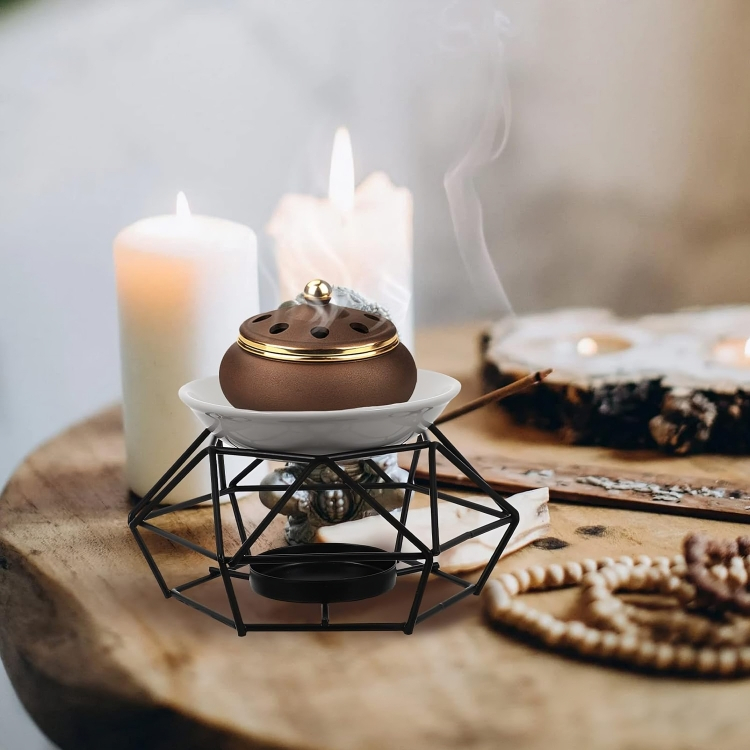 Συσκευή Αρωματοθεραπείας - Μεταλλικός Καυστήρας Αιθέριων Ελαίων Συσκευή Αρωματοθεραπείας - Μεταλλικός Καυστήρας Αιθέριων Ελαίων