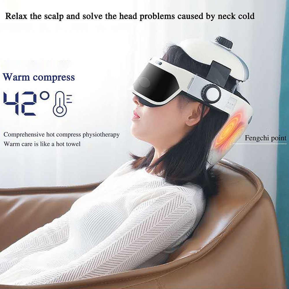 Συσκευή Μασάζ Κεφαλής,Ματιών & Λαιμού Κράνος Με Θερμότητα,Βαθύ Shiatsu,Πίεση Αέρα & Scratcher Κατάλληλο για Πονοκεφάλους,Στρές και Βαθύ Ύπνο Συσκευή Μασάζ Κεφαλής,Ματιών & Λαιμού Κράνος Με Θερμότητα,Βαθύ Shiatsu,Πίεση Αέρα & Scratcher Κατάλληλο για Πονοκεφάλους,Στρές και Βαθύ Ύπνο