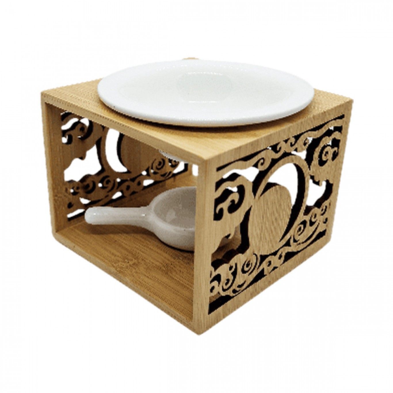 Συσκευή Μπαμπού για Αιθέρια Ελαια Αρωματιστης Χώρου με Κεραμική Βάση για Ρεσώ με Σκαλισμένα Σχέδια Συσκευή Μπαμπού για Αιθέρια Ελαια Αρωματιστης Χώρου με Κεραμική Βάση για Ρεσώ με Σκαλισμένα Σχέδια