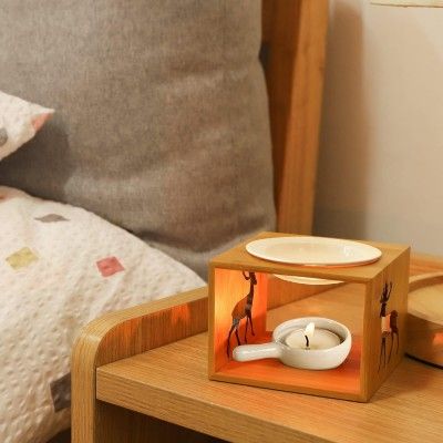 Συσκευή Μπαμπού για Αιθέρια Ελαια Αρωματιστης Χώρου με Κεραμική Βάση για Ρεσώ με Σκαλισμένο Ελάφι Συσκευή Μπαμπού για Αιθέρια Ελαια Αρωματιστης Χώρου με Κεραμική Βάση για Ρεσώ με Σκαλισμένο Ελάφι