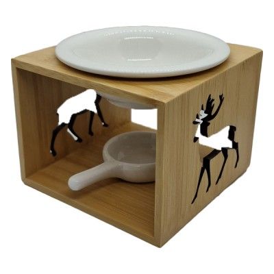 Συσκευή Μπαμπού για Αιθέρια Ελαια Αρωματιστης Χώρου με Κεραμική Βάση για Ρεσώ με Σκαλισμένο Ελάφι Συσκευή Μπαμπού για Αιθέρια Ελαια Αρωματιστης Χώρου με Κεραμική Βάση για Ρεσώ με Σκαλισμένο Ελάφι
