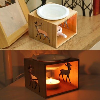 Συσκευή Μπαμπού για Αιθέρια Ελαια Αρωματιστης Χώρου με Κεραμική Βάση για Ρεσώ με Σκαλισμένο Ελάφι Συσκευή Μπαμπού για Αιθέρια Ελαια Αρωματιστης Χώρου με Κεραμική Βάση για Ρεσώ με Σκαλισμένο Ελάφι