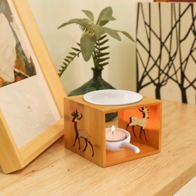 Συσκευή Μπαμπού για Αιθέρια Ελαια Αρωματιστης Χώρου με Κεραμική Βάση για Ρεσώ με Σκαλισμένο Ελάφι Συσκευή Μπαμπού για Αιθέρια Ελαια Αρωματιστης Χώρου με Κεραμική Βάση για Ρεσώ με Σκαλισμένο Ελάφι