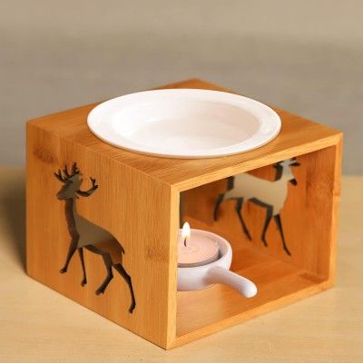 Συσκευή Μπαμπού για Αιθέρια Ελαια Αρωματιστης Χώρου με Κεραμική Βάση για Ρεσώ με Σκαλισμένο Ελάφι Συσκευή Μπαμπού για Αιθέρια Ελαια Αρωματιστης Χώρου με Κεραμική Βάση για Ρεσώ με Σκαλισμένο Ελάφι