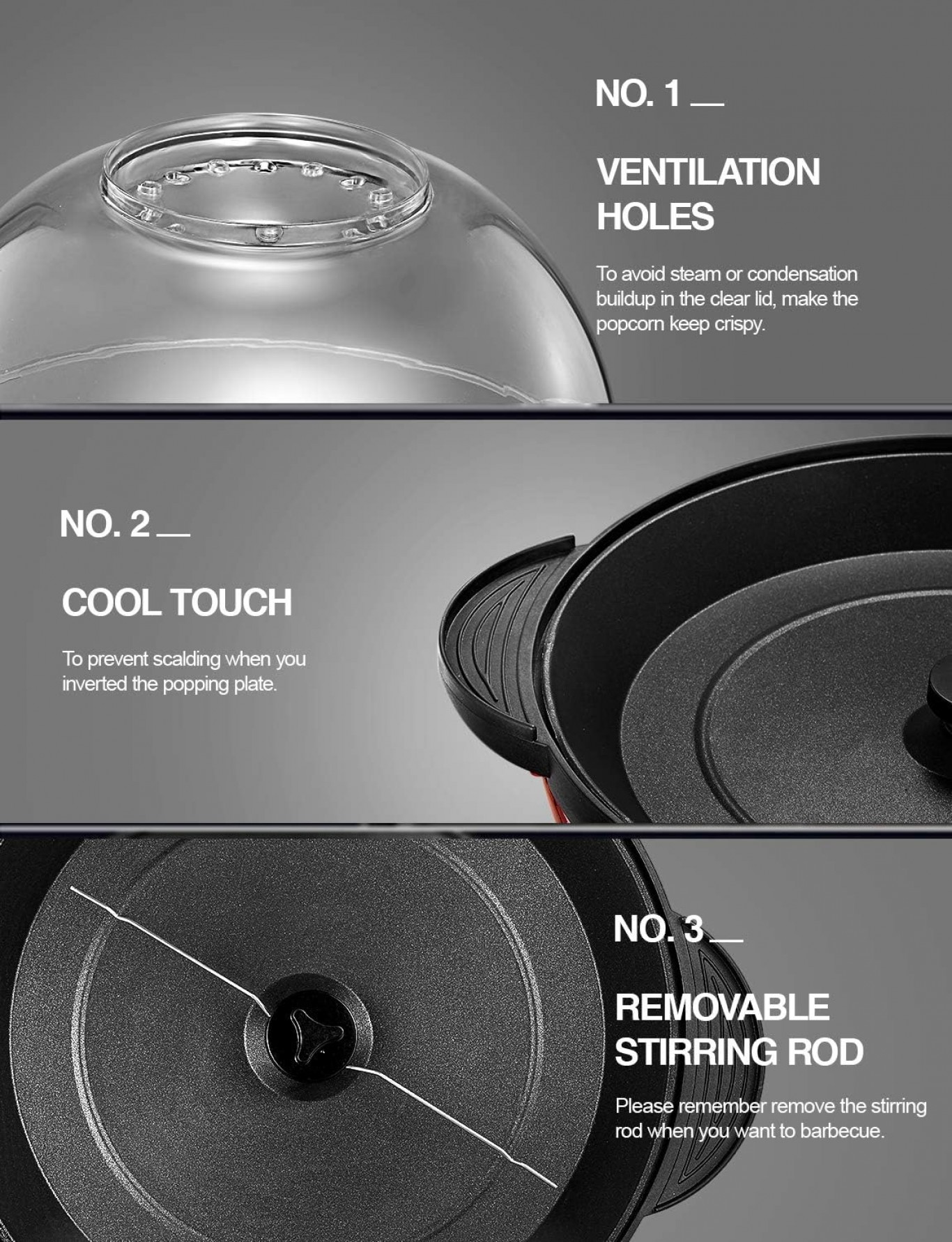 Συσκευή Ποπ-Κορν με Ζεστό Αέρα και Αναδευτήρα 850W - Popcorn Maker Συσκευή Ποπ-Κορν με Ζεστό Αέρα και Αναδευτήρα 850W - Popcorn Maker