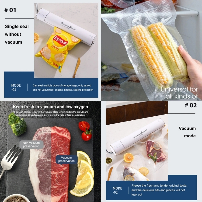 Συσκευή Σφραγίσματος Τροφίμων με Υποπίεση - Vacuum Sealer 25cm Συσκευή Σφραγίσματος Τροφίμων με Υποπίεση - Vacuum Sealer 25cm