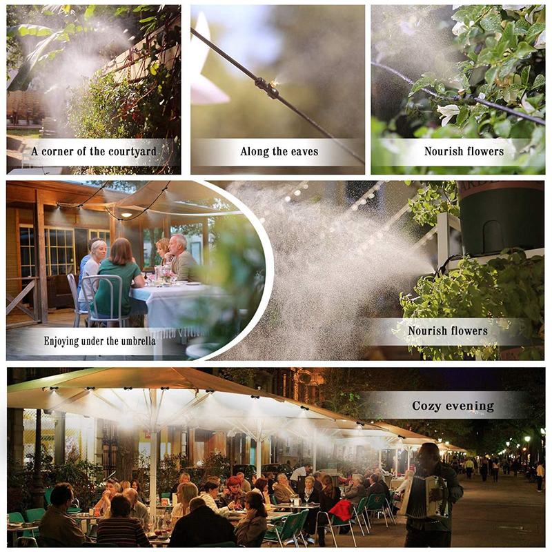 Σύστημα Κιτ Υδρονέφωσης & Δροσισμού Εξωτερικών Χώρων με 10 Ρυθμιζόμενα Μπέκ 10 Μέτρα - Patio Mistcooling Kit Σύστημα Κιτ Υδρονέφωσης & Δροσισμού Εξωτερικών Χώρων με 10 Ρυθμιζόμενα Μπέκ 10 Μέτρα - Patio Mistcooling Kit