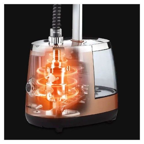 Σύστημα Σιδερώματος Ατμού – Επιδαπέδιος Ατμοκαθαριστής Ρούχων 2000W με Δοχείο 350ml - Sokany Χρυσό Σύστημα Σιδερώματος Ατμού – Επιδαπέδιος Ατμοκαθαριστής Ρούχων 2000W με Δοχείο 350ml - Sokany Χρυσό