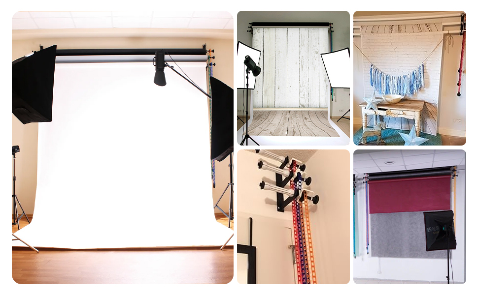 Σύστημα Στήριξης Ρολών Φόντου Τοίχου για Studio Φωτογραφίας με Αλυσίδα – Βάση Background 3 Θέσεων Σύστημα Στήριξης Ρολών Φόντου Τοίχου για Studio Φωτογραφίας με Αλυσίδα – Βάση Background 3 Θέσεων