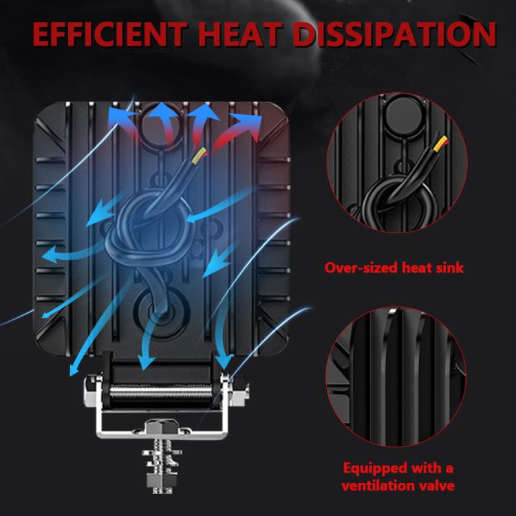 Τετράγωνος LED Προβολέας Αυτοκινήτου Off Road 4 Ιντσών Τετράγωνος LED Προβολέας Αυτοκινήτου Off Road 4 Ιντσών