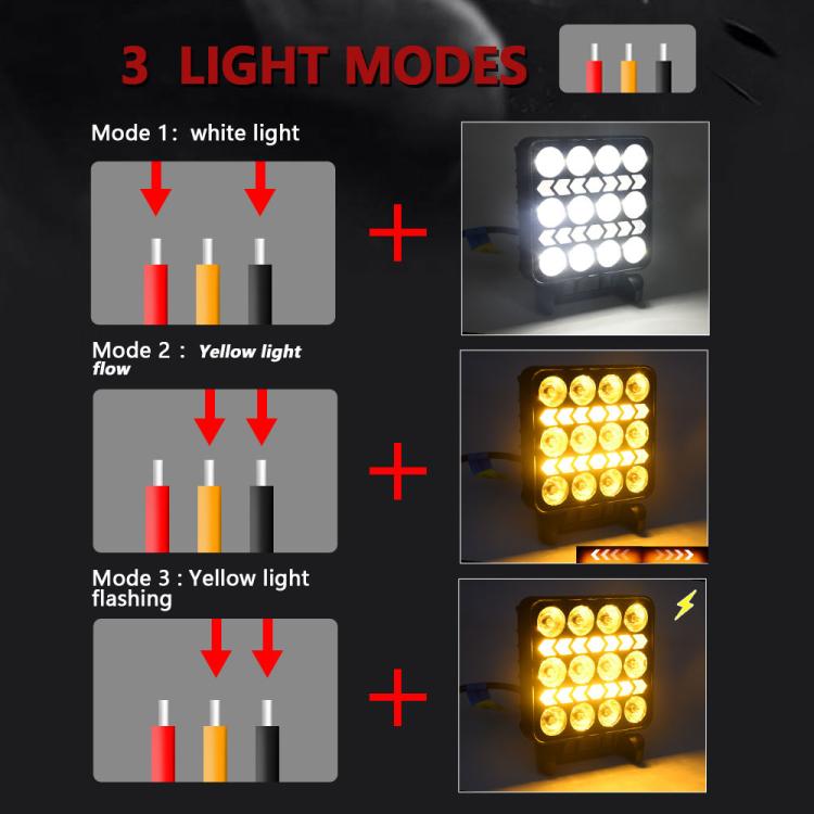 Τετράγωνος LED Προβολέας Αυτοκινήτου Off Road 4 Ιντσών Τετράγωνος LED Προβολέας Αυτοκινήτου Off Road 4 Ιντσών