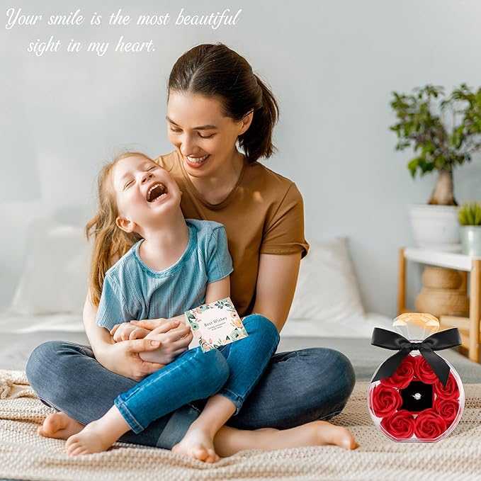 Τεχνητά Κόκκινα Τριαντάφυλλα με Δαχτυλίδι σε Κουτί Δώρου 15 × 10.5 cm Τεχνητά Κόκκινα Τριαντάφυλλα με Δαχτυλίδι σε Κουτί Δώρου 15 × 10.5 cm