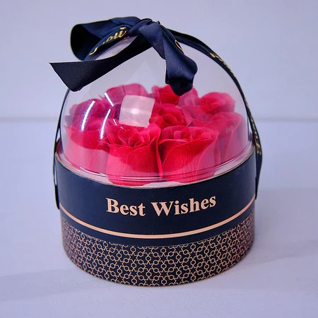 Τεχνητά Κόκκινα Τριαντάφυλλα σε Κουτί Δώρου 14 x 12 cm Τεχνητά Κόκκινα Τριαντάφυλλα σε Κουτί Δώρου 14 x 12 cm