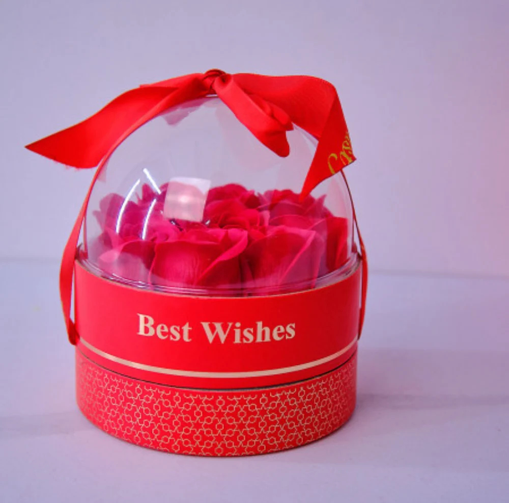 Τεχνητά Κόκκινα Τριαντάφυλλα σε Κουτί Δώρου 14 x 12 cm Τεχνητά Κόκκινα Τριαντάφυλλα σε Κουτί Δώρου 14 x 12 cm