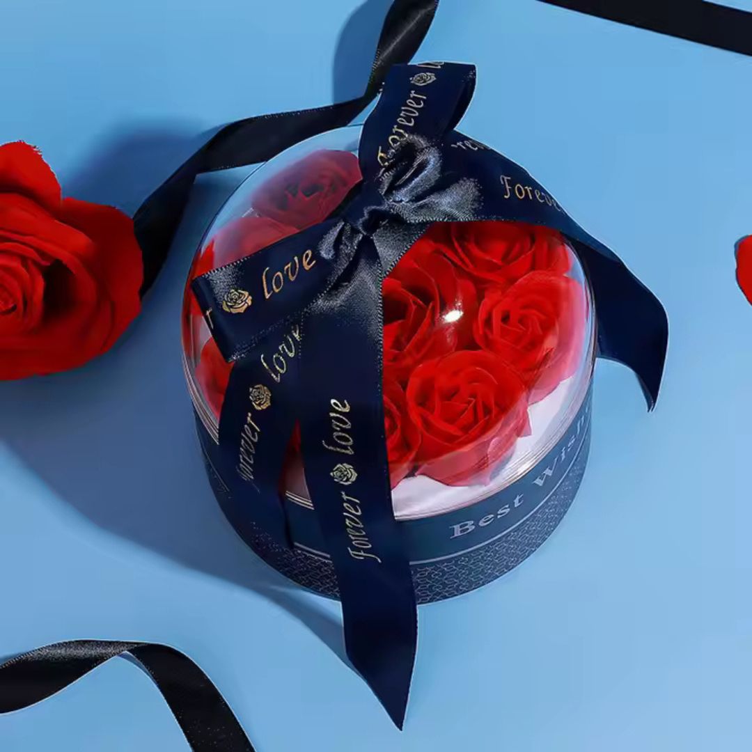 Τεχνητά Κόκκινα Τριαντάφυλλα σε Κουτί Δώρου 14 x 12 cm Τεχνητά Κόκκινα Τριαντάφυλλα σε Κουτί Δώρου 14 x 12 cm