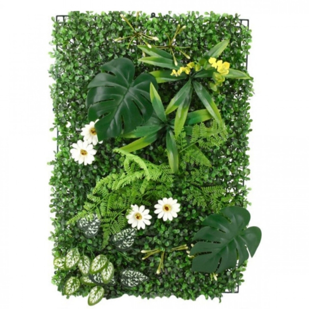 Τεχνητή Φυλλωσιά από Μονστέρα, Υπόεστες και Μαργαρίτες - 60x42εκ Τεχνητή Φυλλωσιά από Μονστέρα, Υπόεστες και Μαργαρίτες - 60x42εκ