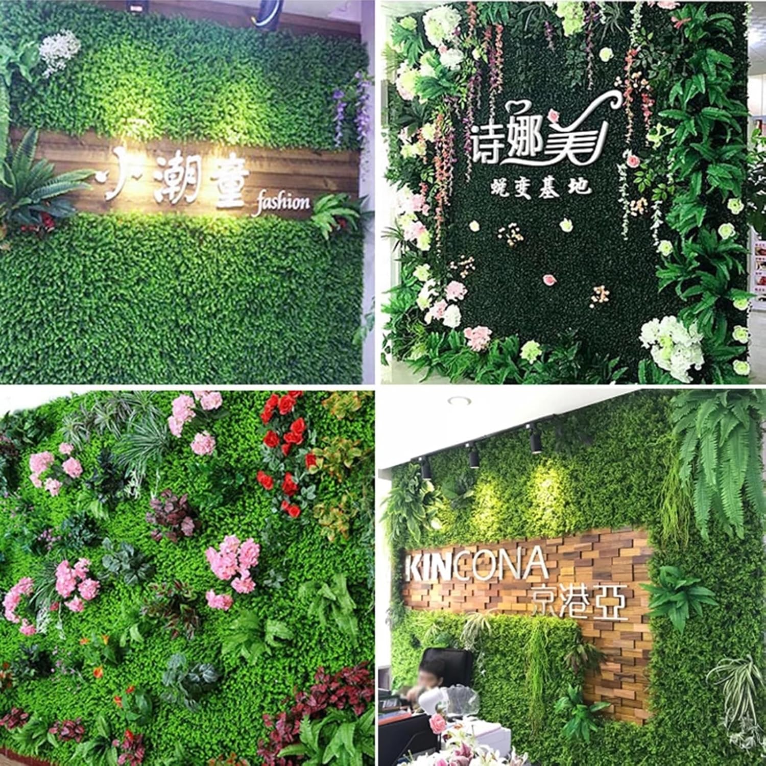 Τεχνητό Διακοσμητικό Πάνελ Φυλλωσιάς με Ροζ Άνθη 40 x 60cm Τεχνητό Διακοσμητικό Πάνελ Φυλλωσιάς με Ροζ Άνθη 40 x 60cm