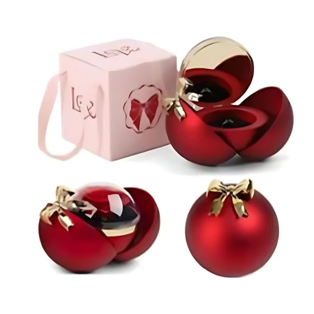 Τεχνητό Κόκκινο Τριαντάφυλλο σε Κουτί Δώρου με Χρυσό Φιόγκο Τεχνητό Κόκκινο Τριαντάφυλλο σε Κουτί Δώρου με Χρυσό Φιόγκο