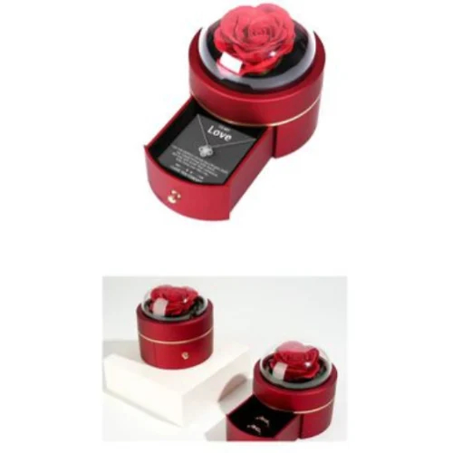 Τεχνητό Κόκκινο Τριαντάφυλλο σε Κουτί Δώρου Τεχνητό Κόκκινο Τριαντάφυλλο σε Κουτί Δώρου