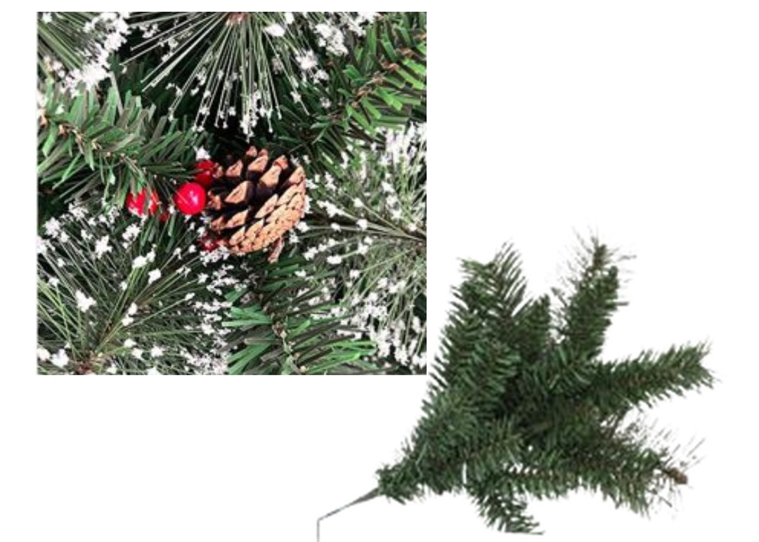 Τεχνητό Χριστουγεννιάτικο Δέντρο 180cm με Μεταλλική Βάση - Πράσινο με Χιονισμένα Κλαδιά Τεχνητό Χριστουγεννιάτικο Δέντρο 180cm με Μεταλλική Βάση - Πράσινο με Χιονισμένα Κλαδιά