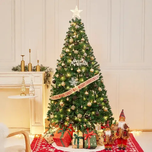 Τεχνητό Χριστουγεννιάτικο Δέντρο 240cm με Μεταλλική Βάση Πράσινο Τεχνητό Χριστουγεννιάτικο Δέντρο 240cm με Μεταλλική Βάση Πράσινο