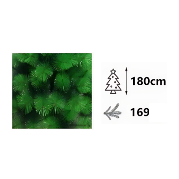 Τεχνητό Χριστουγεννιάτικο Δέντρο 180cm Πράσινο με Μεταλλική Βάση και 169 Κλαδιά Τεχνητό Χριστουγεννιάτικο Δέντρο 180cm Πράσινο με Μεταλλική Βάση και 169 Κλαδιά