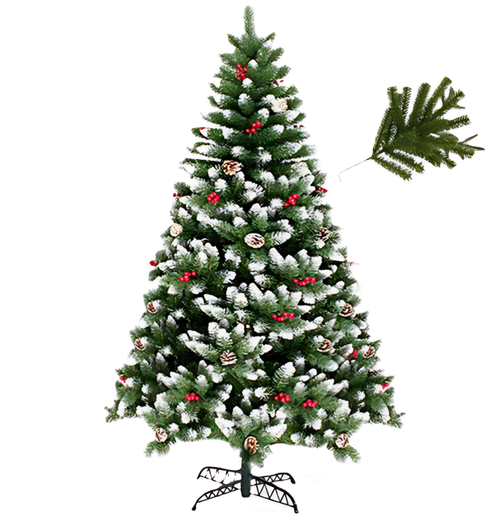 Τεχνητό Χριστουγεννιάτικο Δέντρο 240cm Πράσινο Χιονισμένο με Μεταλλική Βάση Τεχνητό Χριστουγεννιάτικο Δέντρο 240cm Πράσινο Χιονισμένο με Μεταλλική Βάση