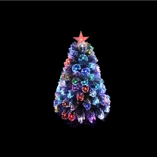 Τεχνητό Χριστουγεννιάτικο Δέντρο 90cm με Πολύχρωμο LED Φωτισμό Τεχνητό Χριστουγεννιάτικο Δέντρο 90cm με Πολύχρωμο LED Φωτισμό