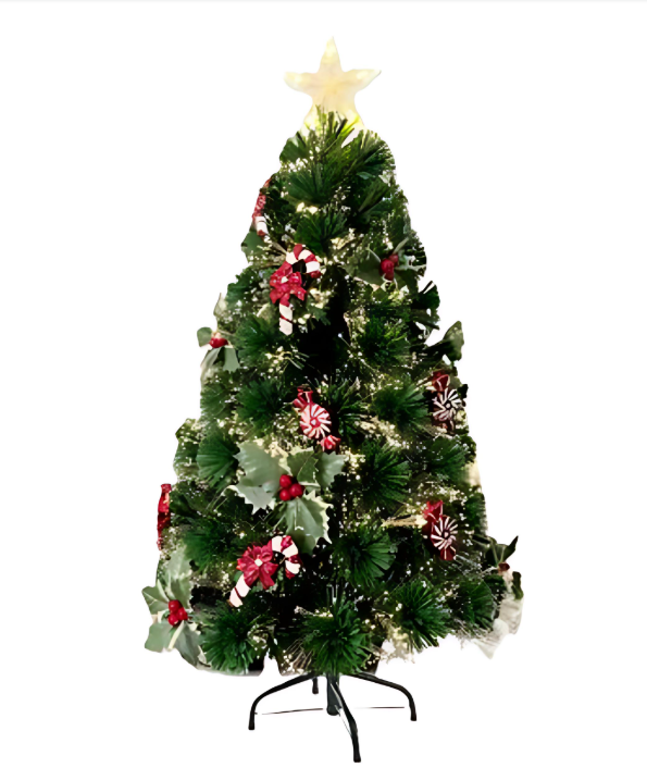 Τεχνητό Χριστουγεννιάτικο Δέντρο με Φωτισμό LED 120cm Πράσινο Τεχνητό Χριστουγεννιάτικο Δέντρο με Φωτισμό LED 120cm Πράσινο