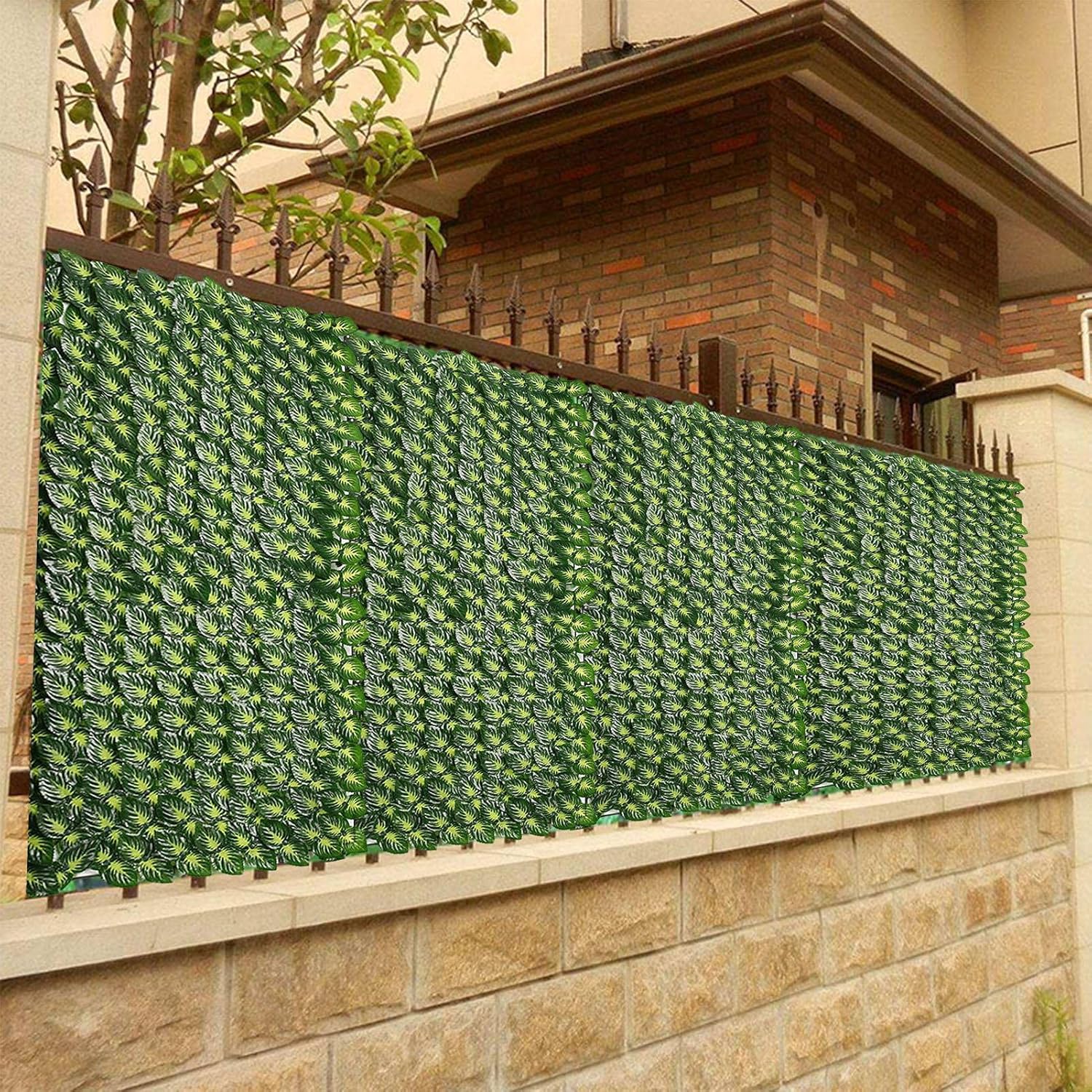 Τεχνητός Φράχτης 300x100cm Εξωτερικού Χώρου με Φύλλωμα Τεχνητός Φράχτης 300x100cm Εξωτερικού Χώρου με Φύλλωμα