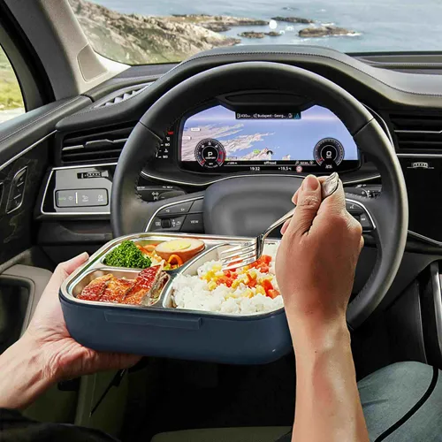 Θερμαινόμενο Δοχείο Φαγητού 1,5L 40W με Διαχωριστικά και Θήκη στο Καπάκι Θερμαινόμενο Δοχείο Φαγητού 1,5L 40W με Διαχωριστικά και Θήκη στο Καπάκι