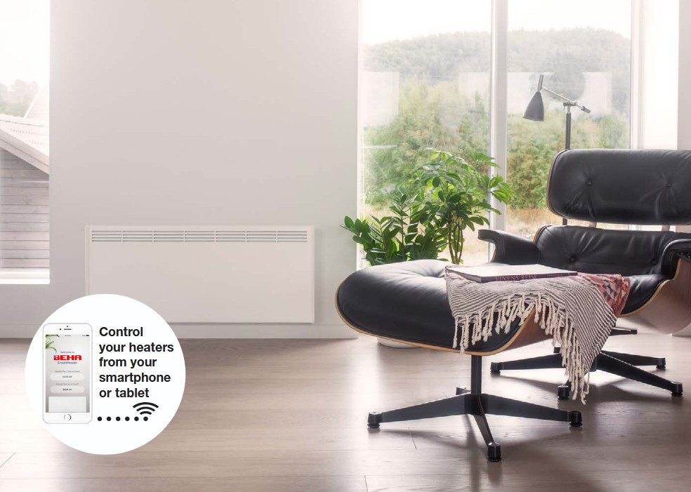 Θερμοπομπός Νορβηγικής Κατασκευής με Έξυπνο Έλεγχο Θερμοκρασίας, Wi-Fi, App Control & Bluetooth (800W - 2000W) - BEHA Θερμοπομπός Νορβηγικής Κατασκευής με Έξυπνο Έλεγχο Θερμοκρασίας, Wi-Fi, App Control & Bluetooth (800W - 2000W) - BEHA