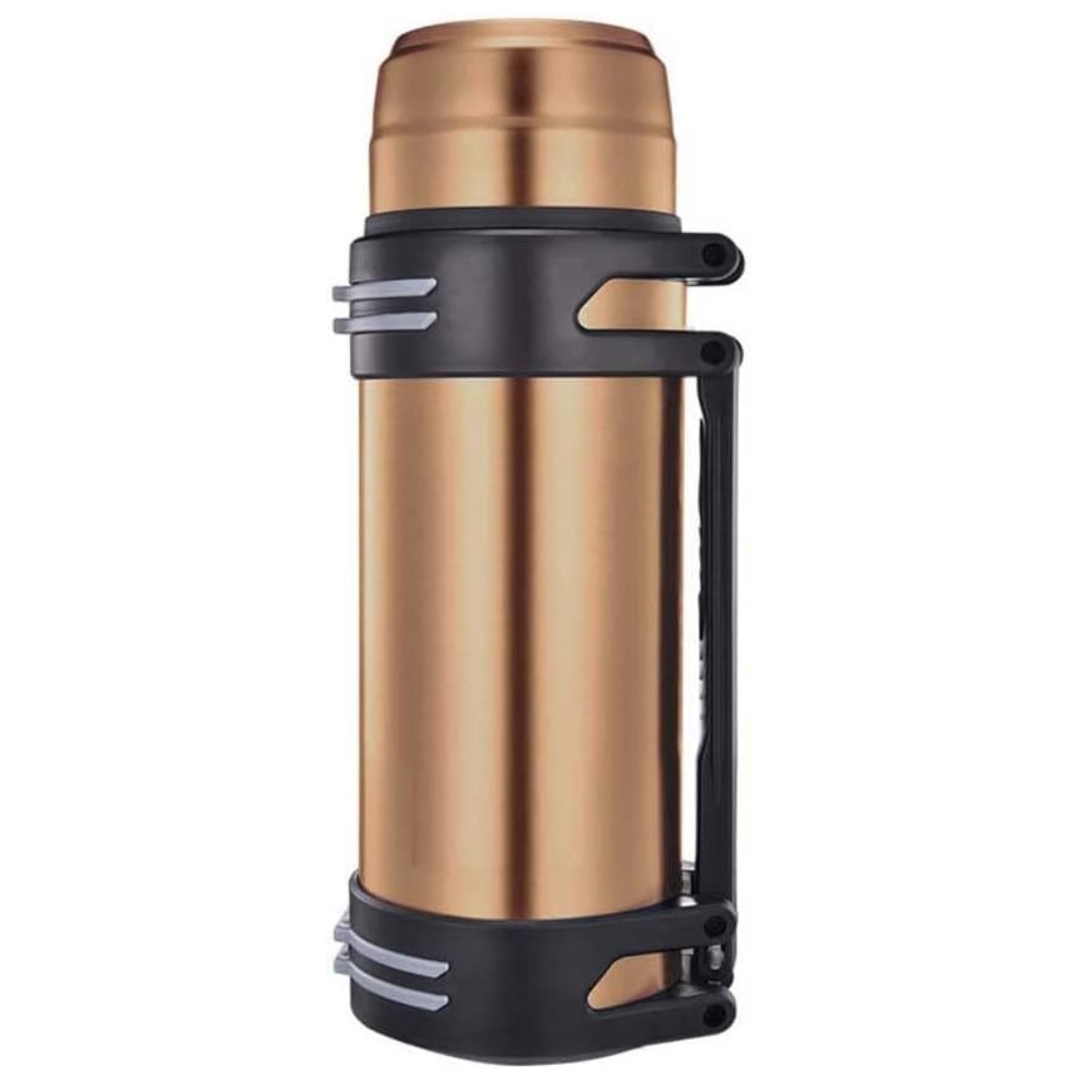 Θερμός με Ποτήρι & Ιμάντα Μεταφοράς 1.2L - Χρυσό Ανοξείδωτο Θερμός με Ποτήρι & Ιμάντα Μεταφοράς 1.2L - Χρυσό Ανοξείδωτο