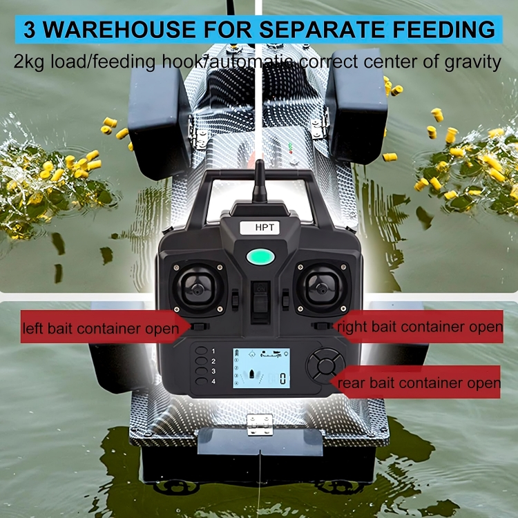 Τηλεκατεθυνόμενο Σκάφος Δολομάτων Ψαρέματος - Με Εμβέλεια 500 Μέτρα, Επαναφορτιζόμενη Μπαταρία 12000mAh και Αυτόματη Επιστροφή Τηλεκατεθυνόμενο Σκάφος Δολομάτων Ψαρέματος - Με Εμβέλεια 500 Μέτρα, Επαναφορτιζόμενη Μπαταρία 12000mAh και Αυτόματη Επιστροφή