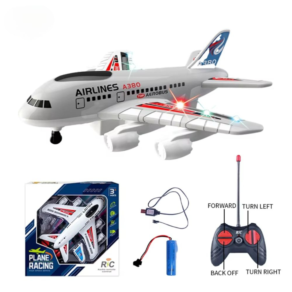 Τηλεκατευθυνόμενο Αεροπλάνο RC Airbus A380 με LED Φώτα και Τηλεχειριστήριο Τηλεκατευθυνόμενο Αεροπλάνο RC Airbus A380 με LED Φώτα και Τηλεχειριστήριο