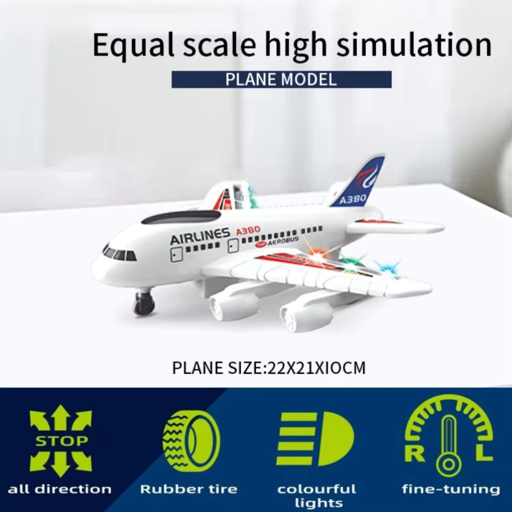 Τηλεκατευθυνόμενο Αεροπλάνο RC Airbus A380 με LED Φώτα και Τηλεχειριστήριο Τηλεκατευθυνόμενο Αεροπλάνο RC Airbus A380 με LED Φώτα και Τηλεχειριστήριο