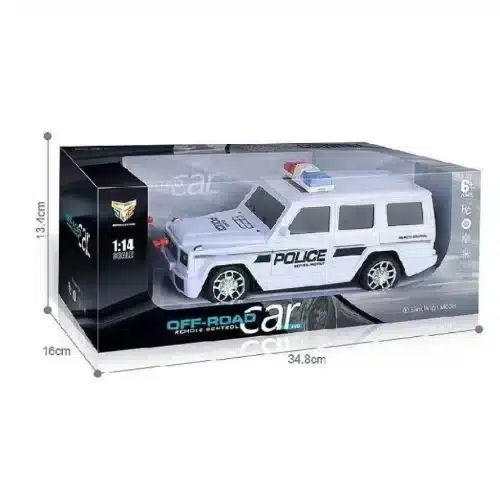 Τηλεκατευθυνόμενο Αστυνομικό Όχημα Κλίμακας 1:14 Off Road με Φως και Χειριστήριο Τεσσάρων Κατευθύνσεων Κατάλληλο από 6+ Ετών Τηλεκατευθυνόμενο Αστυνομικό Όχημα Κλίμακας 1:14 Off Road με Φως και Χειριστήριο Τεσσάρων Κατευθύνσεων Κατάλληλο από 6+ Ετών