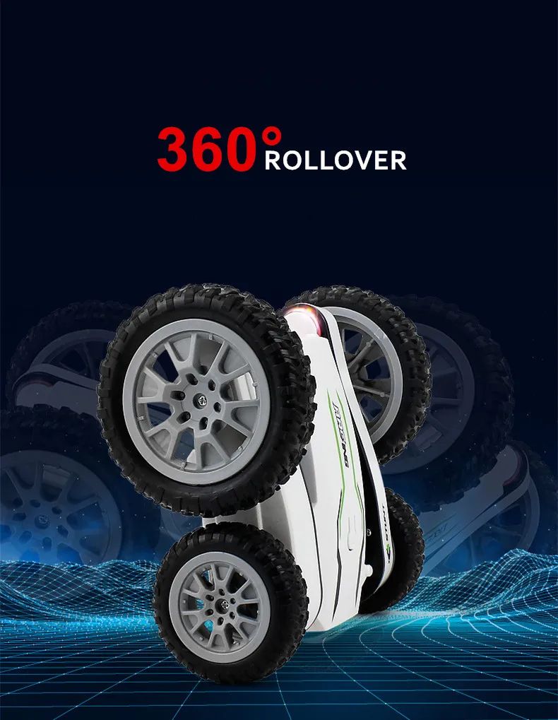 Τηλεκατευθυνόμενο Αυτοκίνητο 4x4 για Ακροβατικά με Τηλεκοντρόλ - Off Road Φωτισμό LED Andowl Stunt Car Λευκό Τηλεκατευθυνόμενο Αυτοκίνητο 4x4 για Ακροβατικά με Τηλεκοντρόλ - Off Road Φωτισμό LED Andowl Stunt Car Λευκό