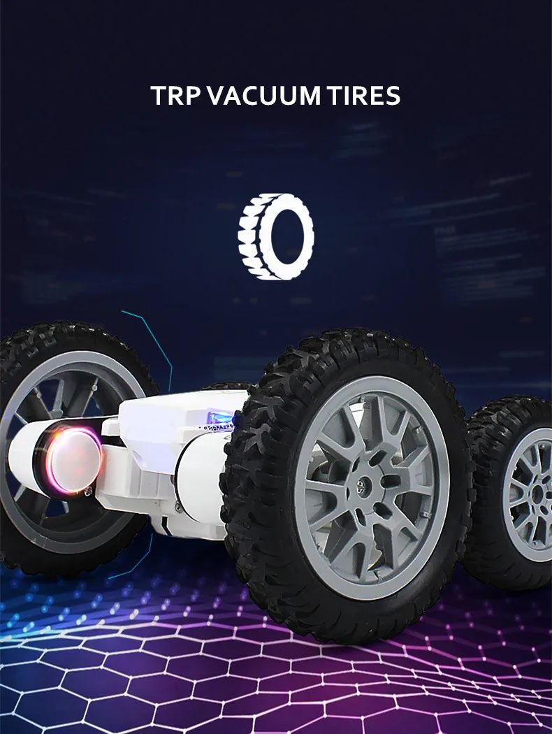 Τηλεκατευθυνόμενο Αυτοκίνητο 4x4 για Ακροβατικά με Τηλεκοντρόλ - Off Road Φωτισμό LED Andowl Stunt Car Λευκό Τηλεκατευθυνόμενο Αυτοκίνητο 4x4 για Ακροβατικά με Τηλεκοντρόλ - Off Road Φωτισμό LED Andowl Stunt Car Λευκό