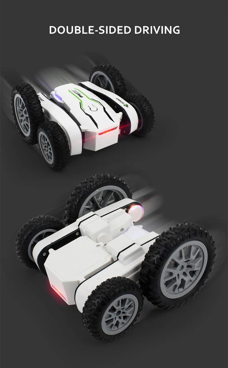 Τηλεκατευθυνόμενο Αυτοκίνητο 4x4 για Ακροβατικά με Τηλεκοντρόλ - Off Road Φωτισμό LED Andowl Stunt Car Λευκό Τηλεκατευθυνόμενο Αυτοκίνητο 4x4 για Ακροβατικά με Τηλεκοντρόλ - Off Road Φωτισμό LED Andowl Stunt Car Λευκό