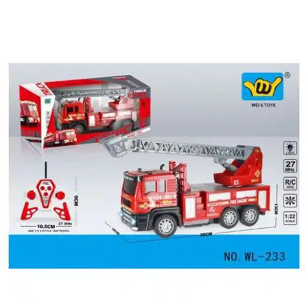 Τηλεκατευθυνόμενο Πυροσβεστικό Όχημα με Φωτισμό,Σειρήνες και Επεκτεινόμενη Σκάλα Τηλεκατευθυνόμενο Πυροσβεστικό Όχημα με Φωτισμό,Σειρήνες και Επεκτεινόμενη Σκάλα