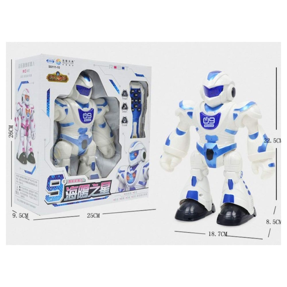 Τηλεκατευθυνόμενο Ρομπότ 25x26x9cm με Μουσική και Χορό – Μπλε Τηλεκατευθυνόμενο Ρομπότ 25x26x9cm με Μουσική και Χορό – Μπλε