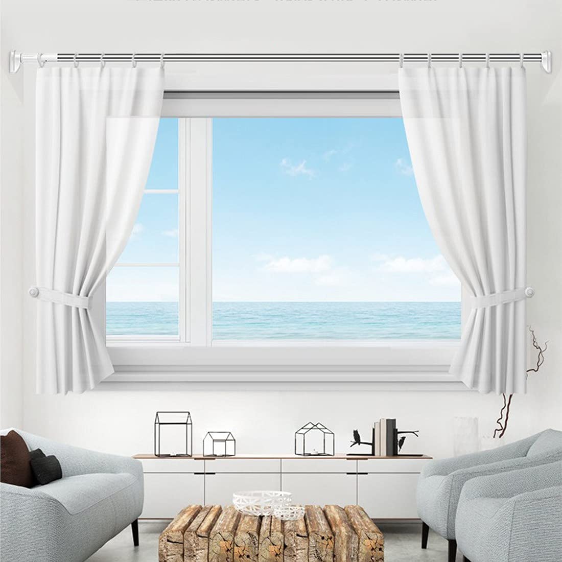 Τηλεσκοπική Ράβδος 90-160εκ από Ανοξείδωτο Χάλυβα - Ιδανική για Κουρτίνα Μπάνιου & Κρέμασμα Ρούχων Τηλεσκοπική Ράβδος 90-160εκ από Ανοξείδωτο Χάλυβα - Ιδανική για Κουρτίνα Μπάνιου & Κρέμασμα Ρούχων